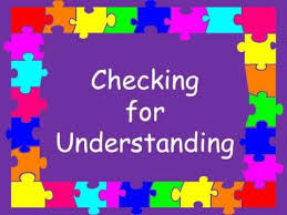 Checking for understanding